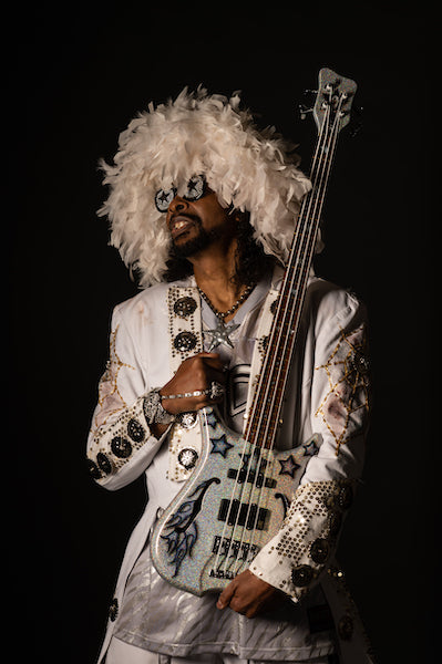 Bootsy Collins Infinity Black Star Bass Portrait