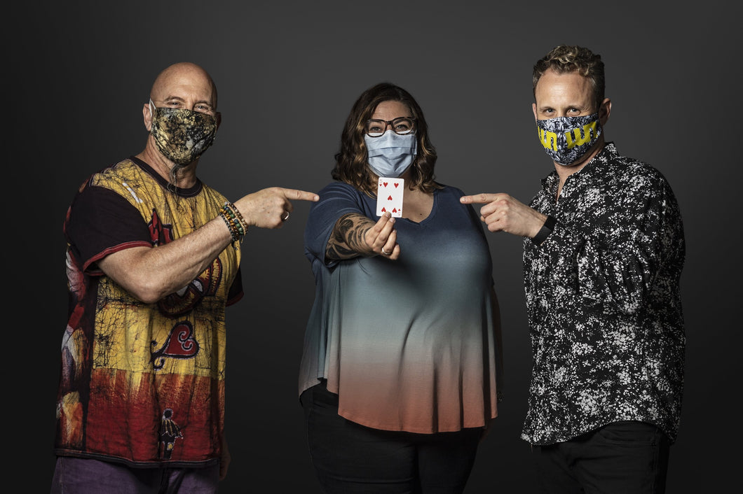 Mask Shot-Jeff Coffin, Jen Hartswick, & Kris Myers