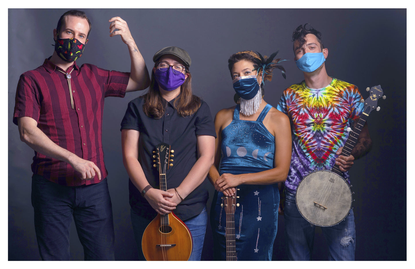 Mask Shot#2-Mimi Naja, Kyle Tuttle, Lindsay Lou, and Royal Masat