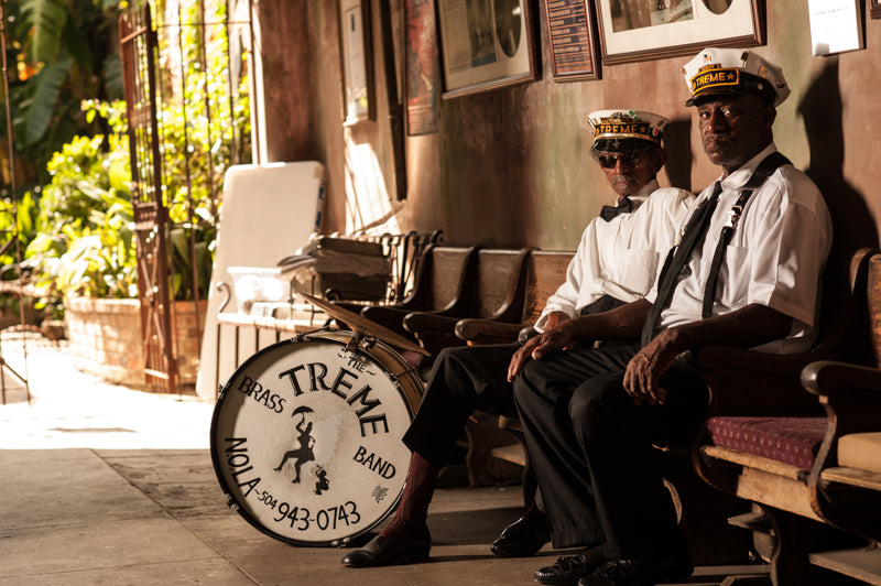 "Uncle" Lionel Batiste with Benny Jones Sr.